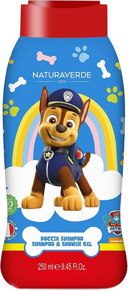 Kids shampoo-shower gel "Naturaverde Paw Patrol" 250ml
