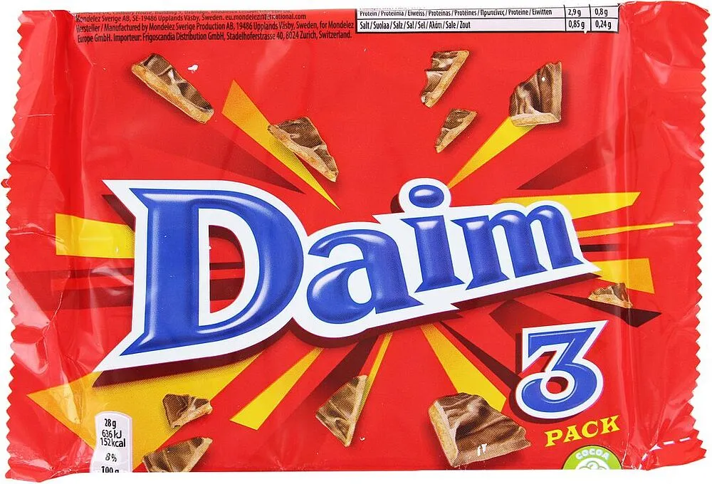 Chocolate bar with almonds "Daim" 84g
