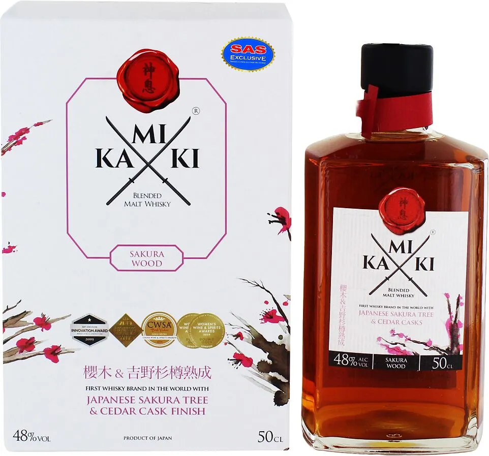 Whiskey "Kamiki Sakura Wood" 0.7l
