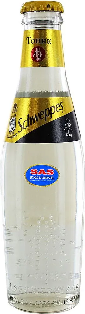 Non-alcoholic drink "Schweppes Tonic" 0.25l