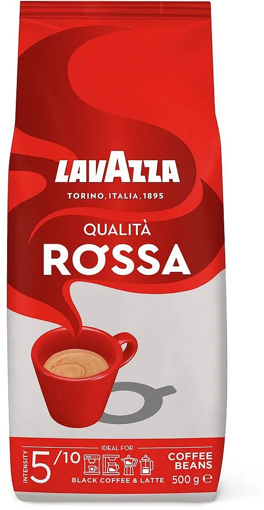 Espresso coffee beans "Lavazza Qualità Rossa" 500g