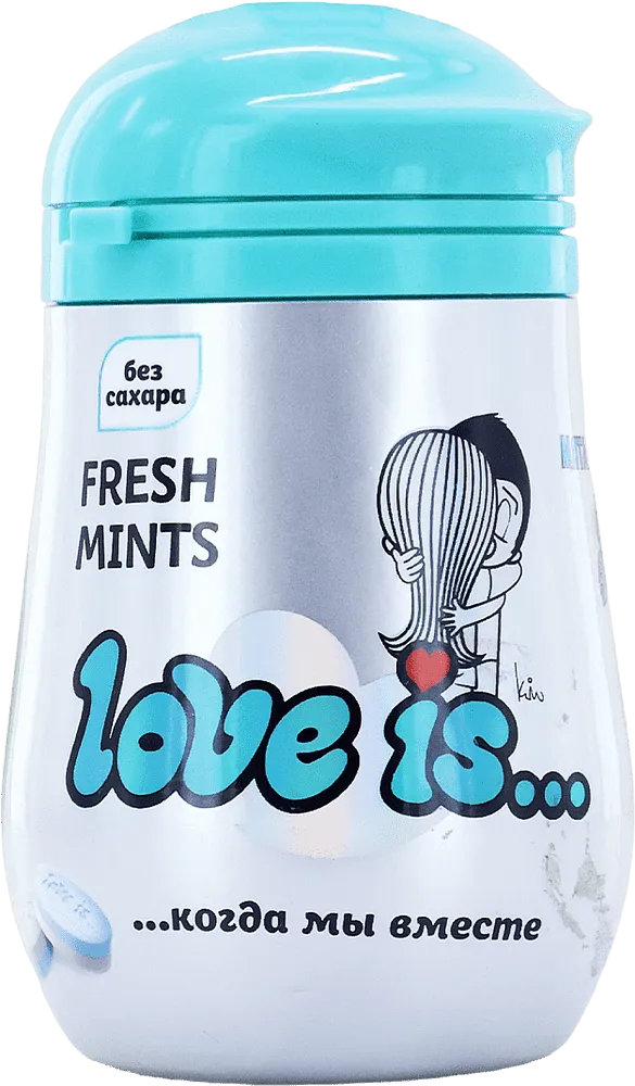 Refreshing candies with mint flavor "Love is" 45g
