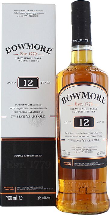 Scotch whisky "Bowmore 12" 700ml