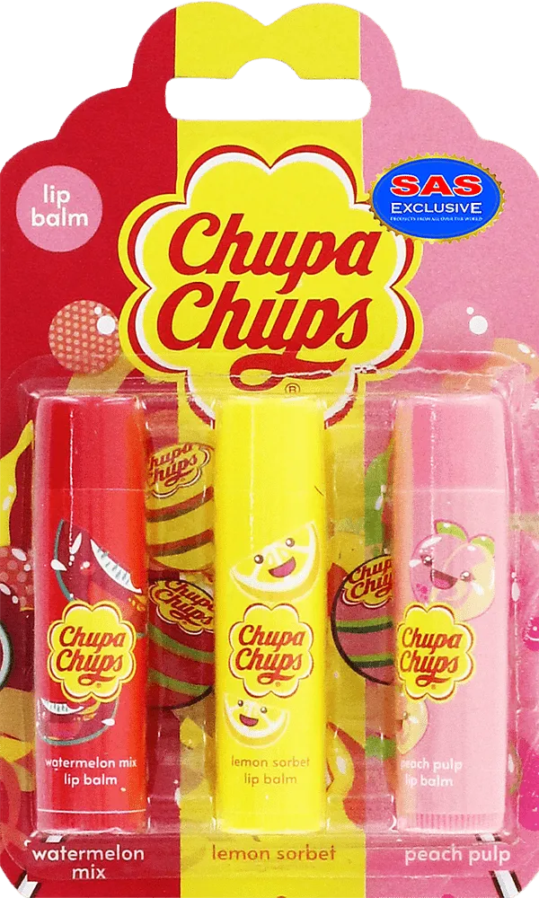 Бальзам для губ "Chupa Chups" 3 шт