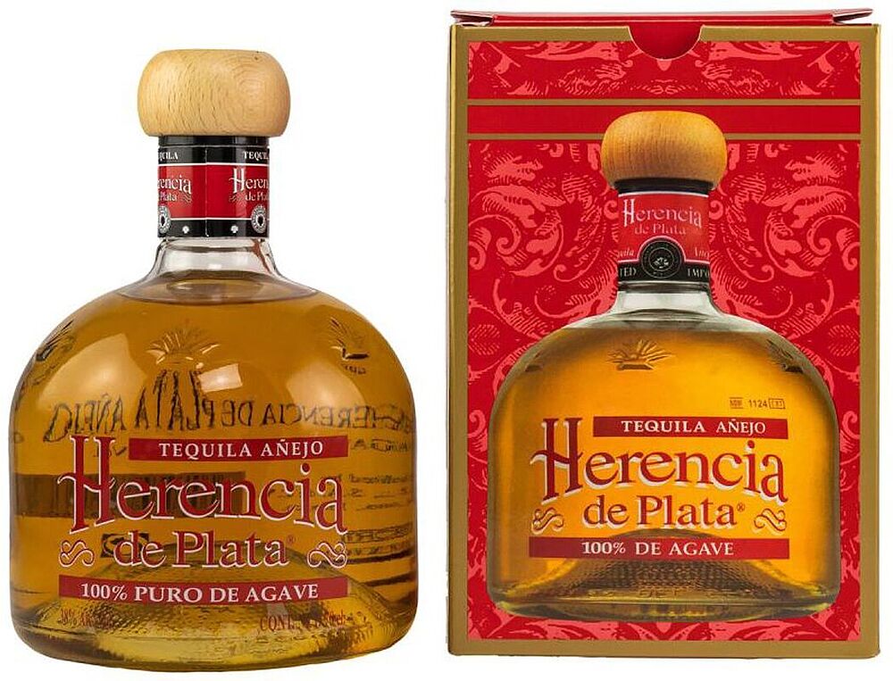 Tequila "Herencia De Plata Anejo" 0.7l
