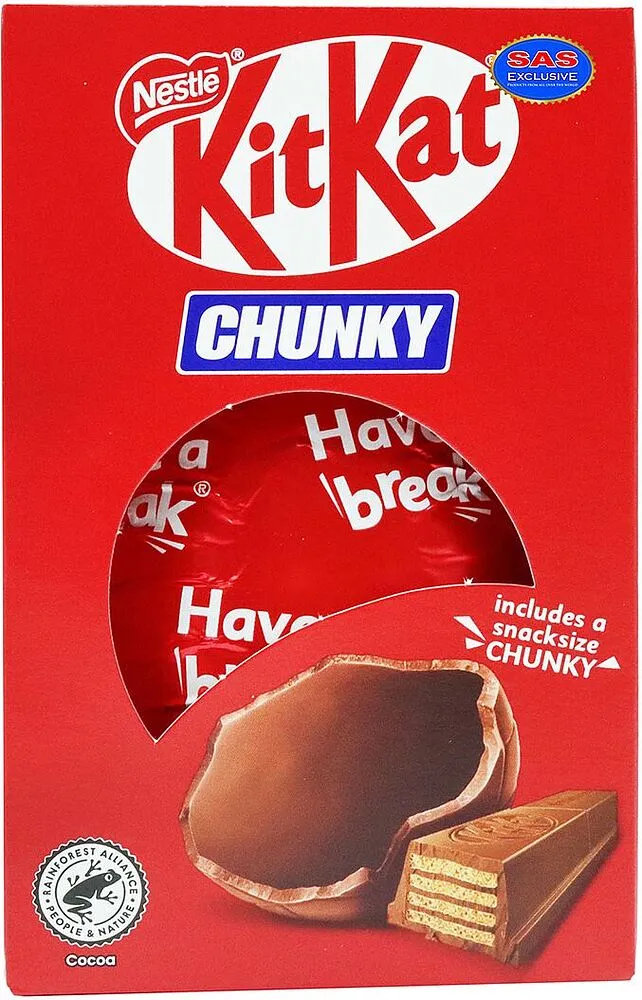 Chocolate egg "Kit Kat Chunky" 110g 