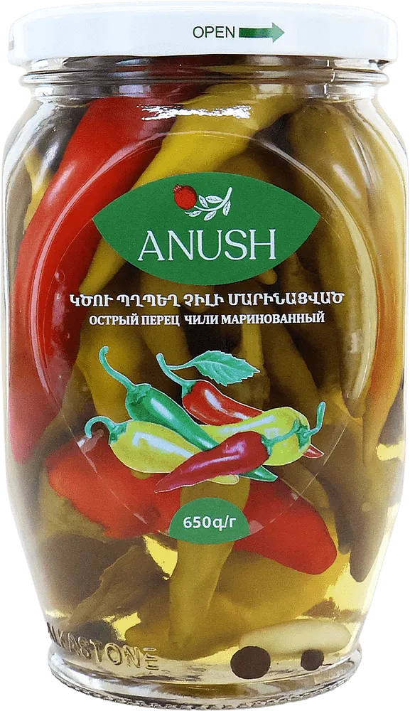 Pickled chili pepper "Anush" 650g

