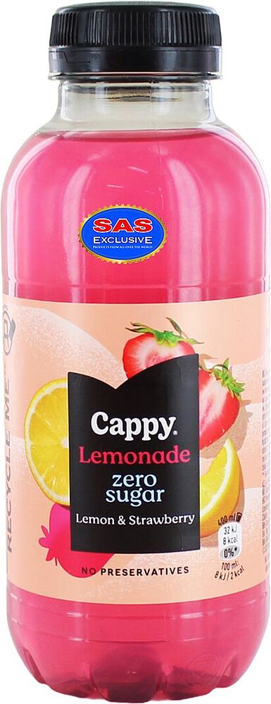 Напиток "Cappy Zero" 400мл Лимон и Клубника