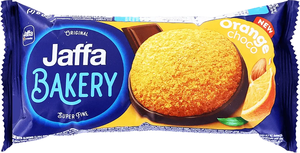 Biscuit with almonds & orange jelly "Jaffa Bakery Original Orange Choco" 60g
