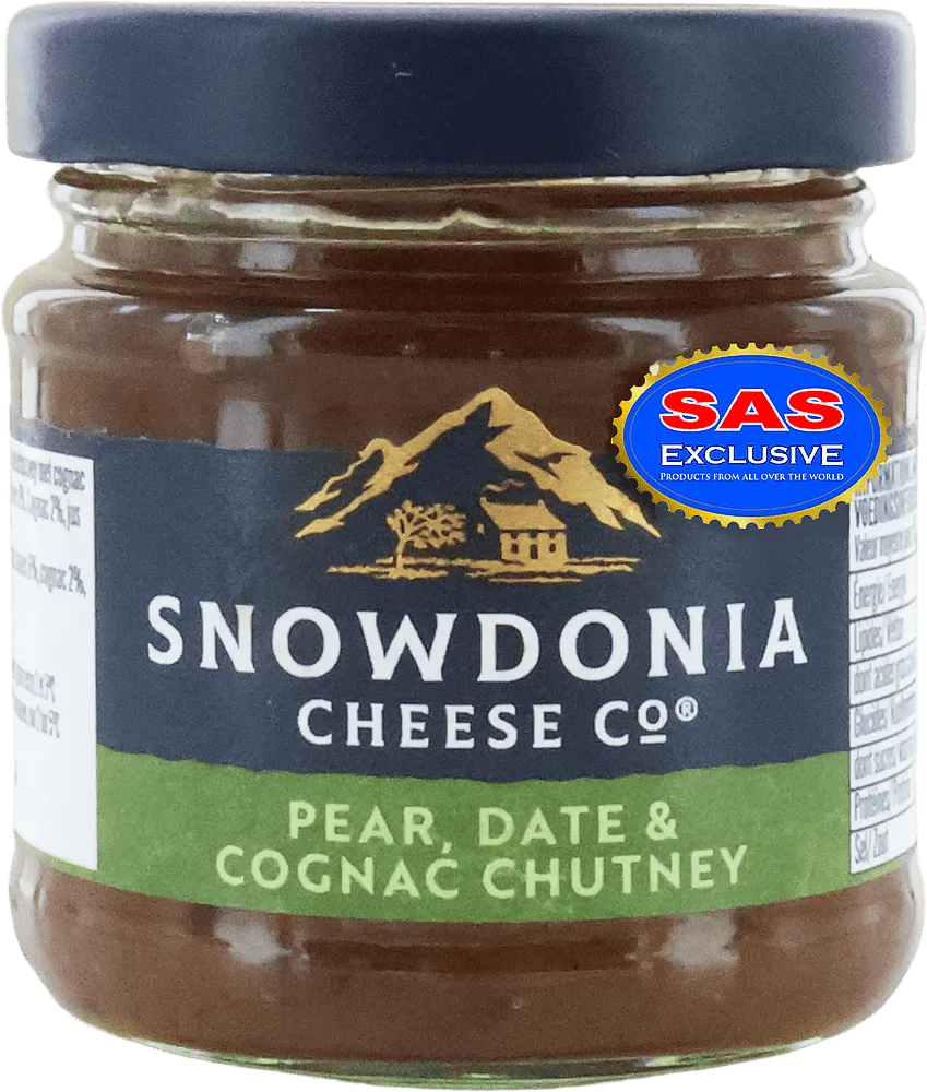 Sauce with pear, dates & cognac "Snowdonia Cheese Pear, Date & Cognac Chutney" 114g
