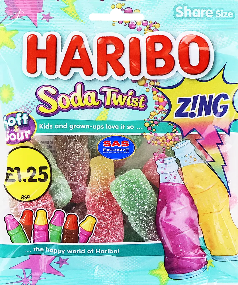 Jelly candies "Haribo SodaTwist Soft & Sour" 140g