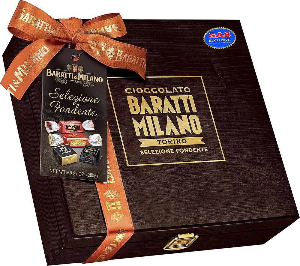 Շոկոլադե կոնֆետների հավաքածու «Baratti & Milano Torino» 280գ
