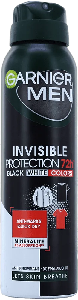 Հակաքրտինքային աէրոզոլային միջոց «Garnier Men Invisible Protection» 150մլ
