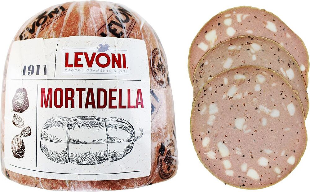Boiled sausage with truffle "Levoni Mortadella"
