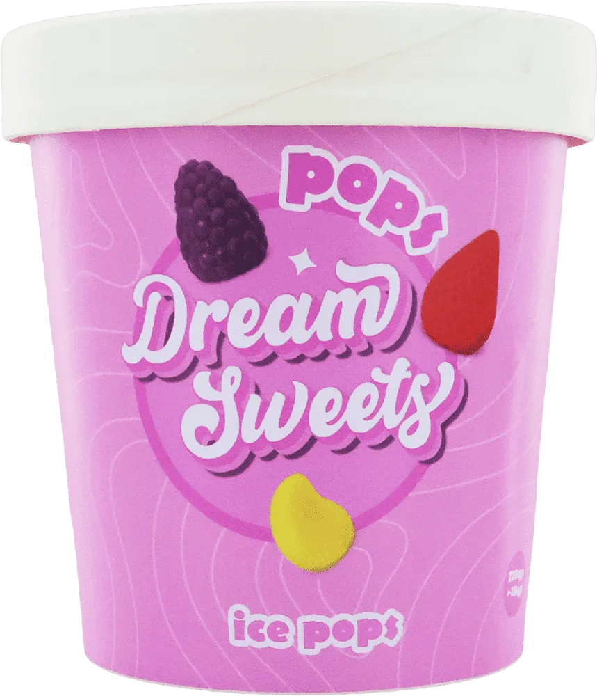 Ice confectionery dessert "Dream Sweets Ice Pops" 220g±15g
