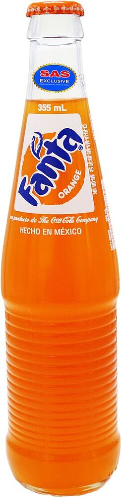Refreshing carbonated drink "Fanta" 355ml Orange