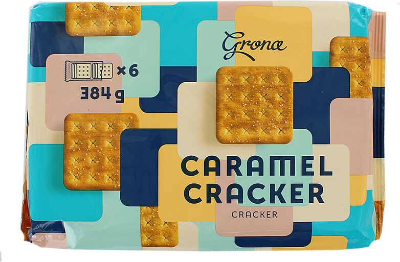 Caramel crackers "Grona Dukat" 384g 