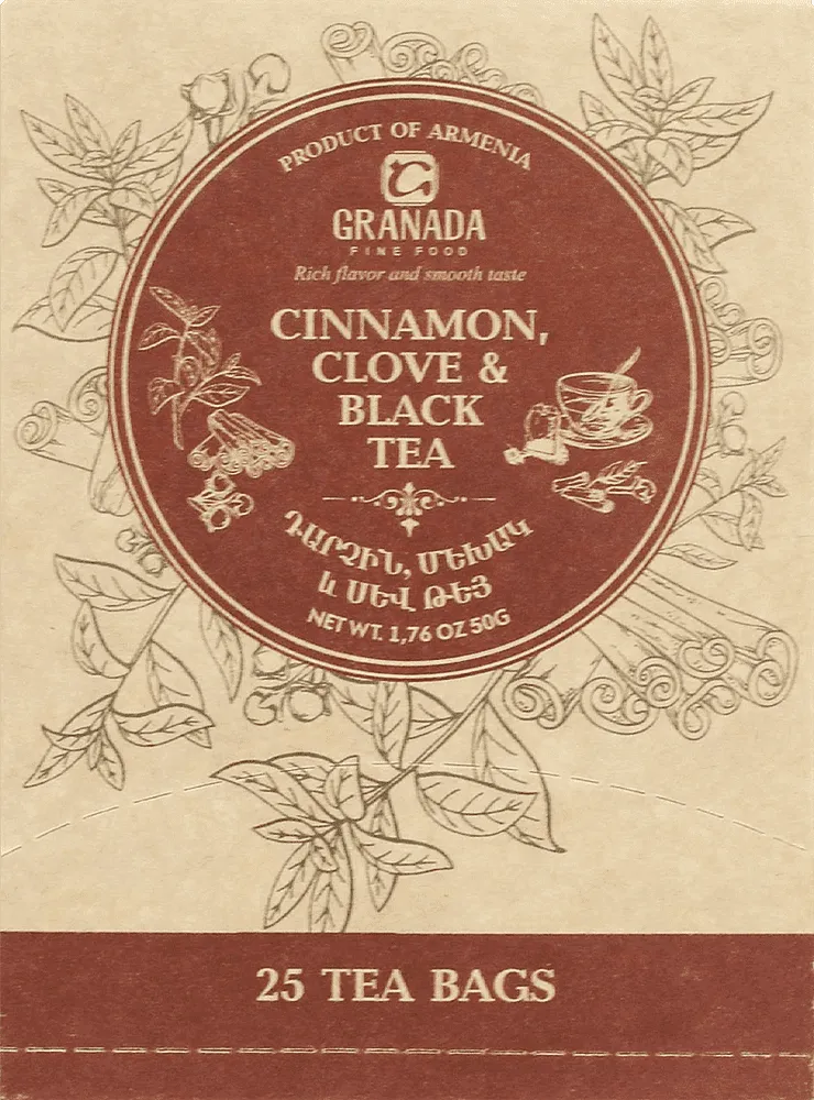 Black tea "Granada Cinnamon & Clove" 25*2g
