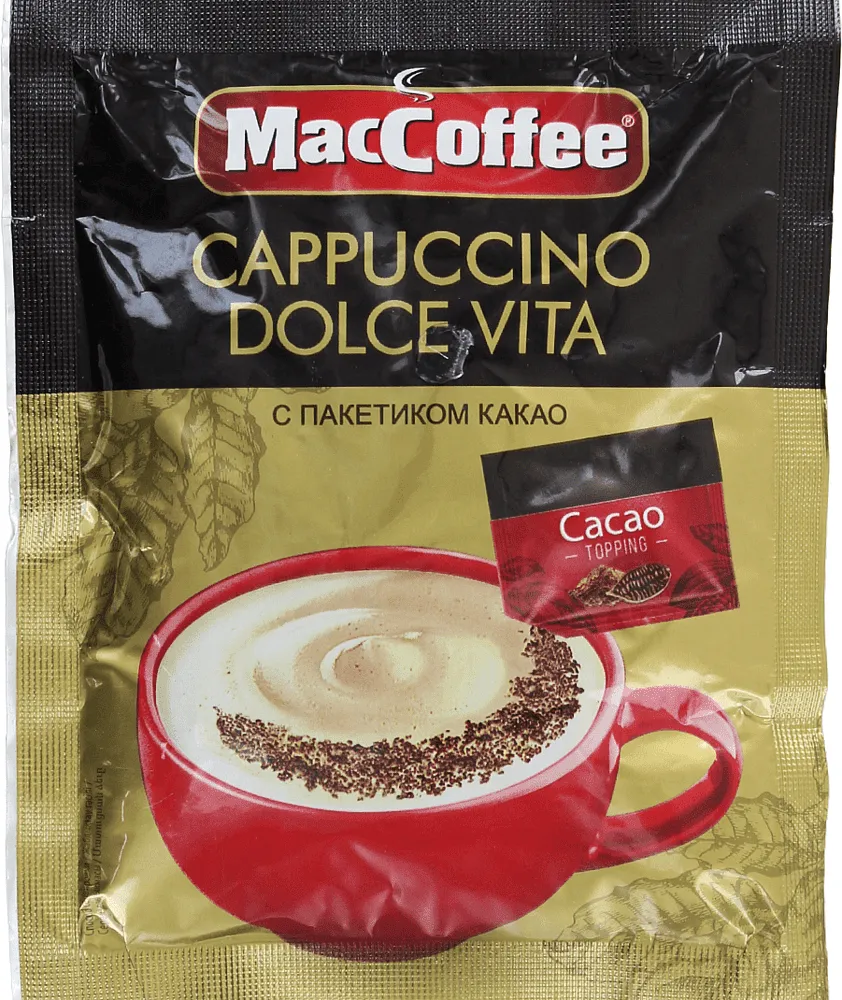 Instant coffee "Mac Coffee Cappuccino Dolce Vita" 24g

