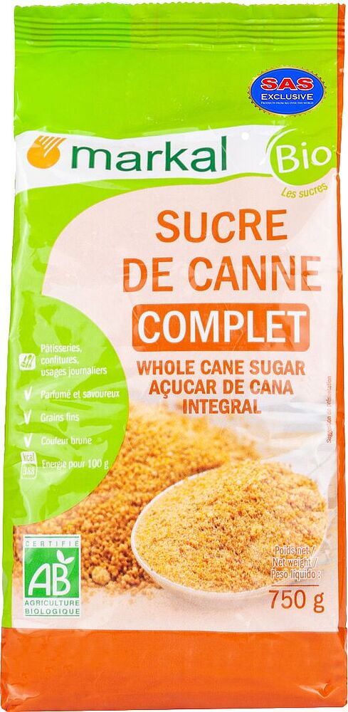 Cane sugar "Markal Bio" 750g