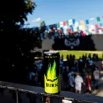 Energy carbonated drink "Burn" 250ml Apple & Kiwi