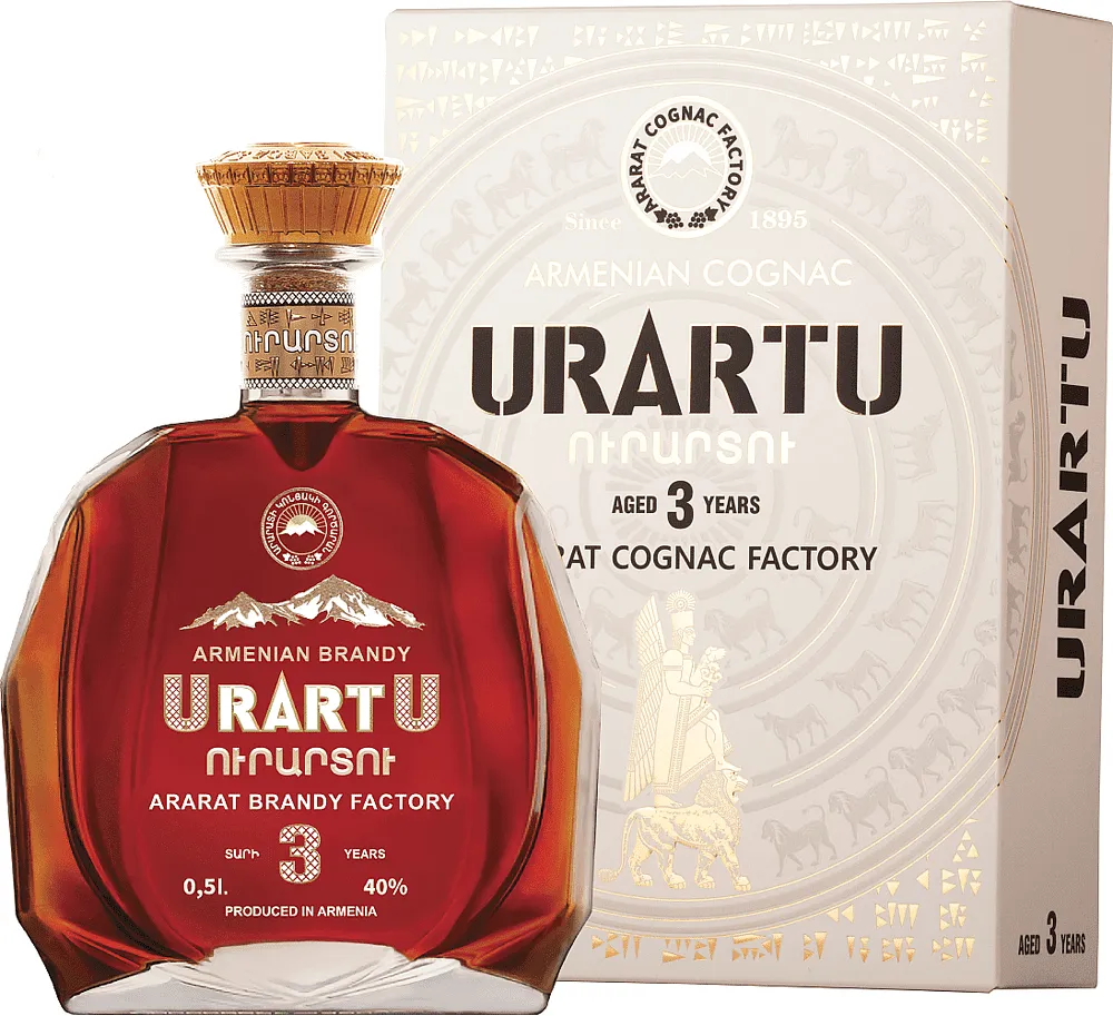 Cognac "Urartu 3*" 0.5l
