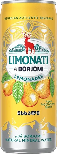 Pear lemonade "Borjomi" 330ml 
