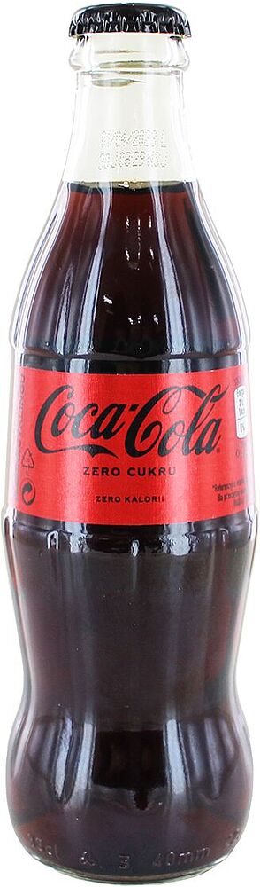 Refreshing carbonated drink "Coca-Cola Zero" 0.33l
