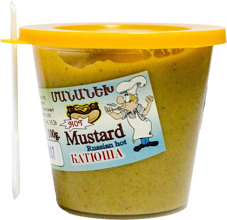 Горчица острая "Катюша Русская" 100г