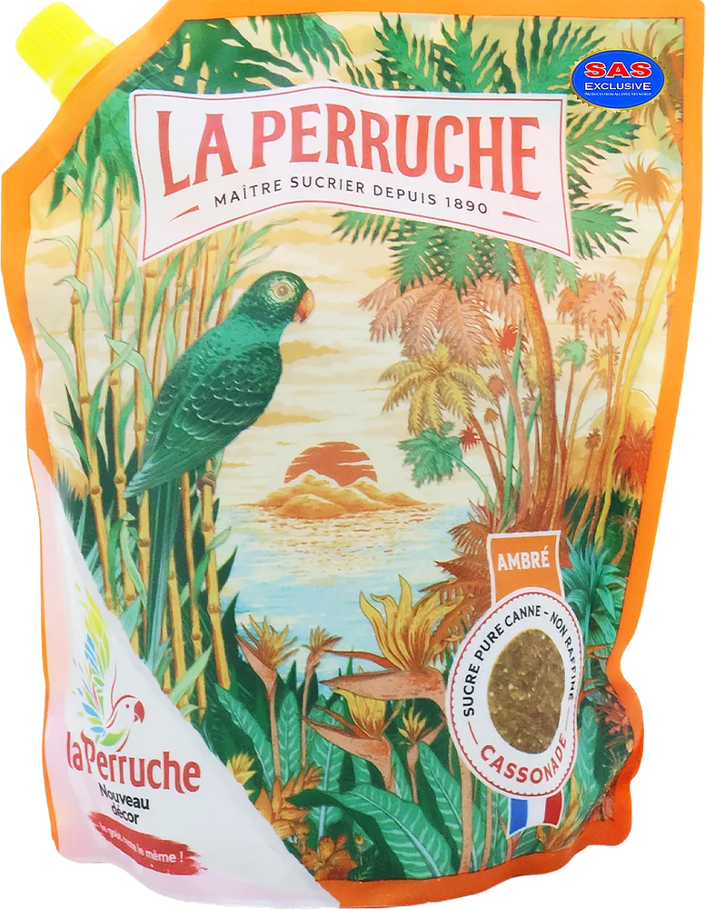 Cane sugar "La Perruche Ambre" 750g