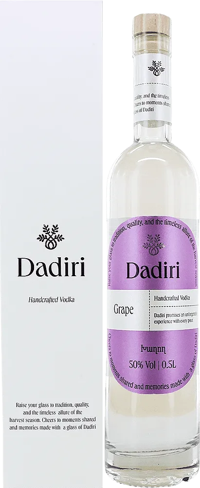 Grape vodka "Dadiri" 0.5l
