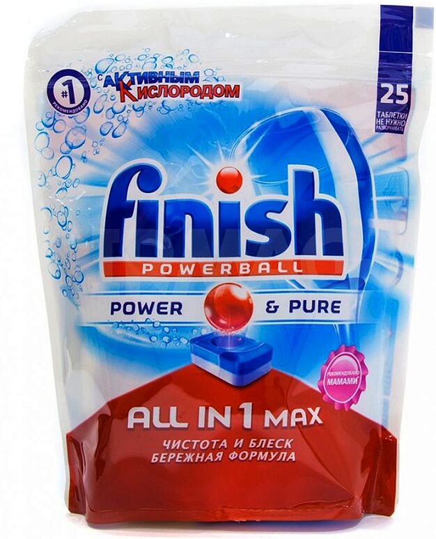 Սպասք լվացող մեքենայի պատիճներ «Finish Powerball» 25հատ