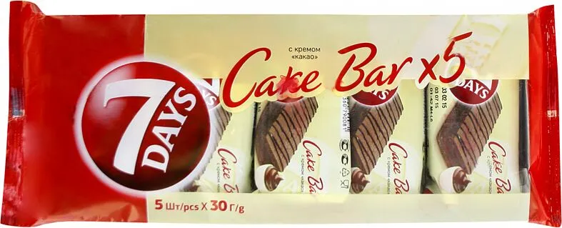Biscuit with cocoa cream "7days" 150g
