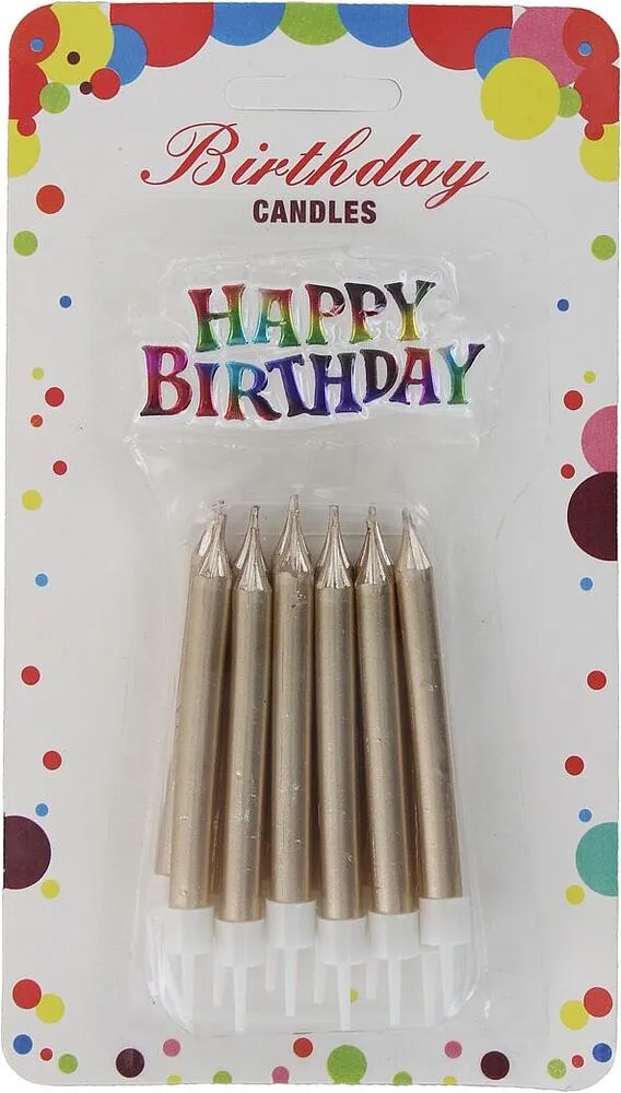 Свеча праздничная "Birthday Candles" 12шт
