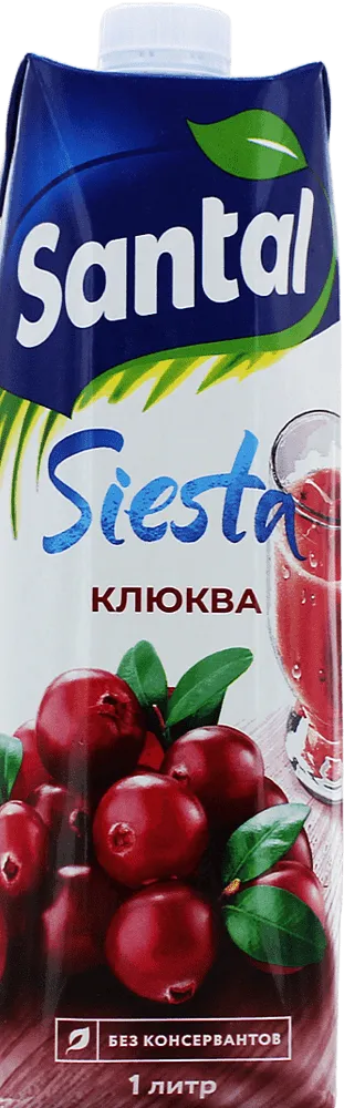 Сок клюквенный ''Santal'' 1л 