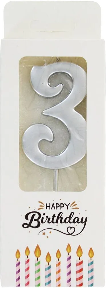 Birthday candle "Happy Birthday" N3
