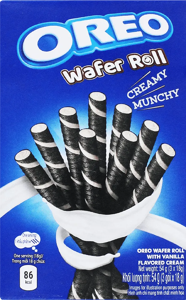 Wafer roll with vanilla cream "Oreo Creamy Munchy" 54g