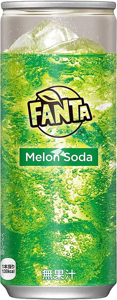 Refreshing carbonated drink "Fanta" 250ml Melon
