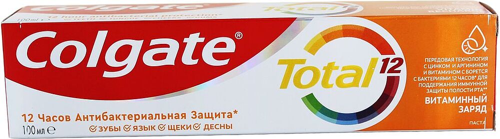 Toothpaste "Colgate Total 12" 100ml
