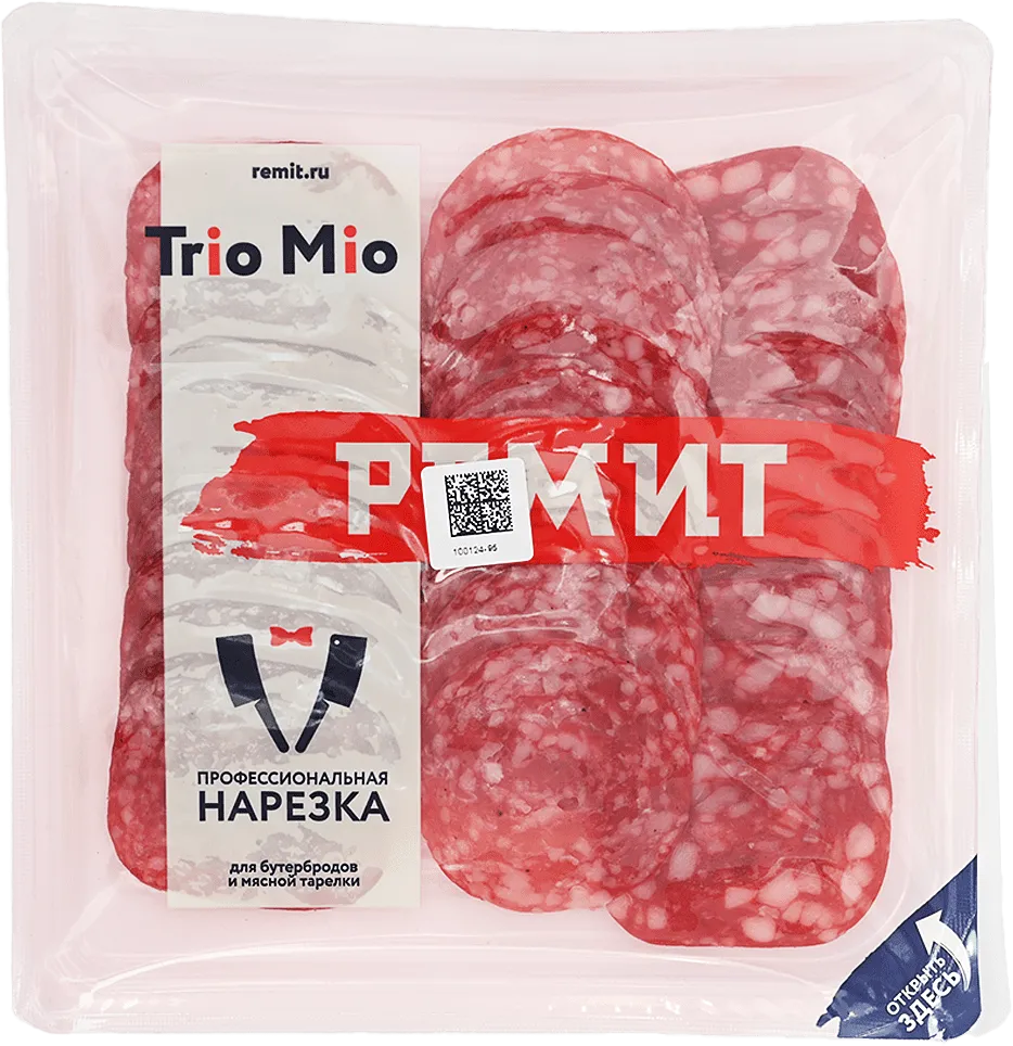 Sliced salami "Remit Trio Mio" 100g