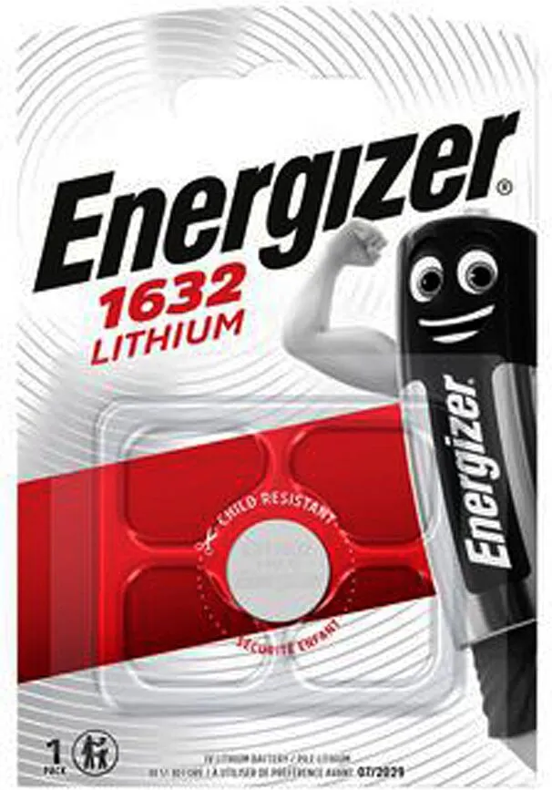 Lithium battery "Energizer CR1632 3V" 1 pcs
