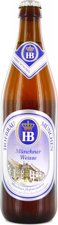 Пиво "Hofbrau Munchen" 0.5л