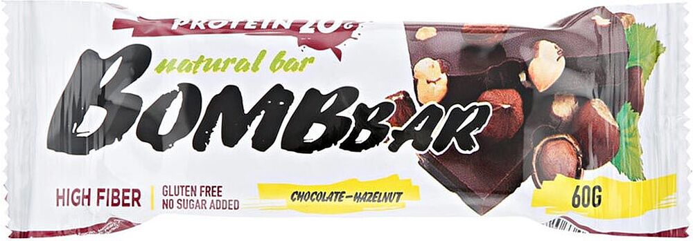 Protein bar "Bombbar Chocolate Hazelnut" 60g
