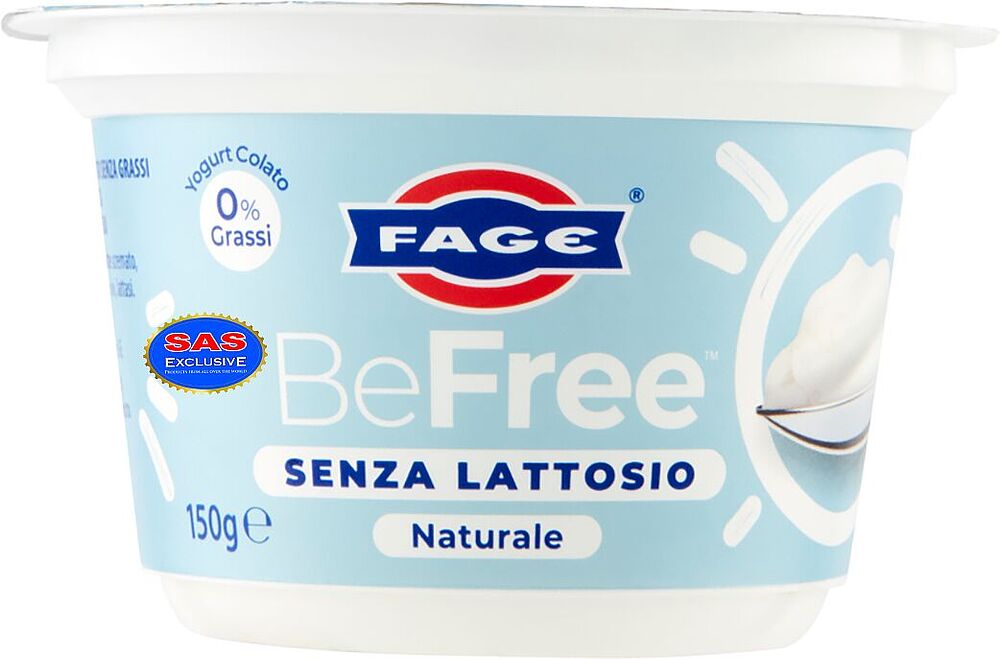 Йогурт натуральный "Fage BeFree" 150г, жирность: 0%