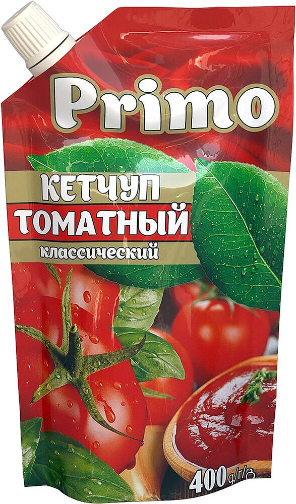 Кетчуп томатный "Примо" 400г
