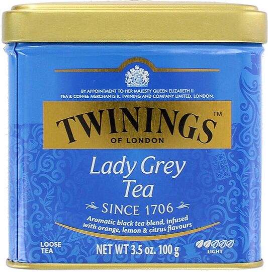 Թեյ սև «Twinings Lady Grey» 100գ

