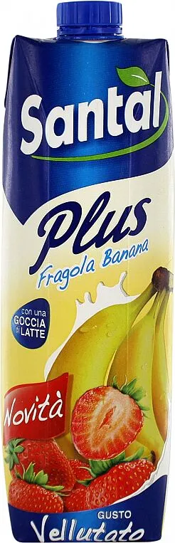 Strawberry & banana juice "Santal Plus" 1l 
