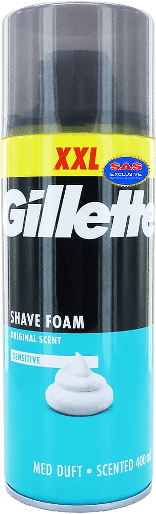 Shaving gel "Gillette Sensitive Original" 400ml

