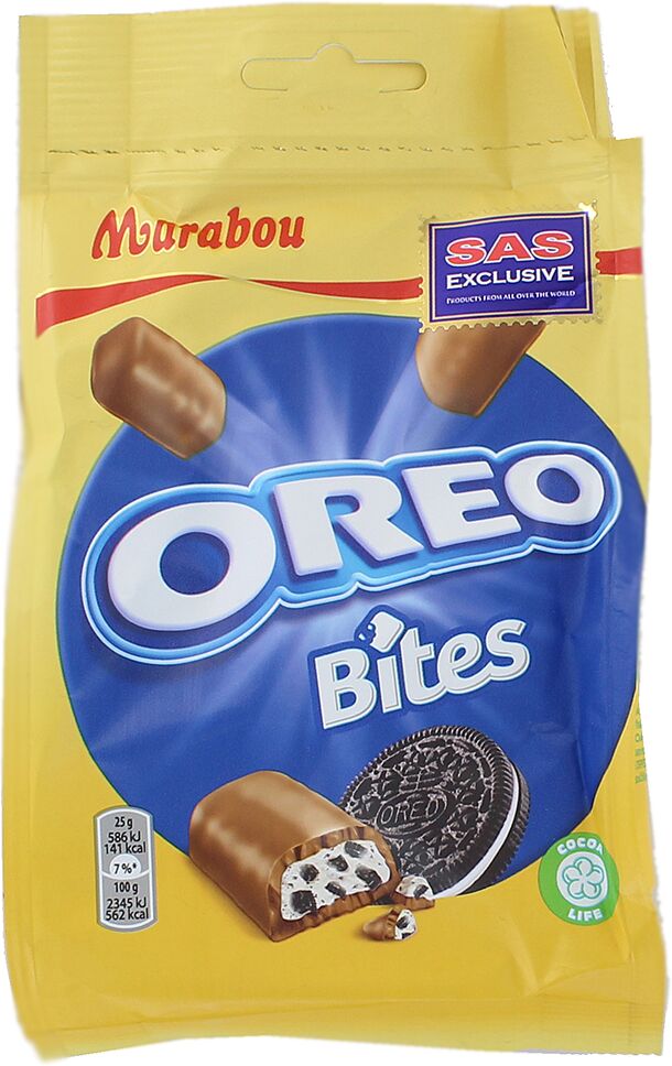 Շոկոլադե կոնֆետներ «Marabou Oreo Bites» 140գ