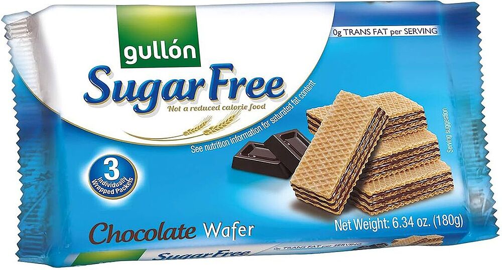 Wafer with chocolate filling "Gullón Diet Nature" 180g    